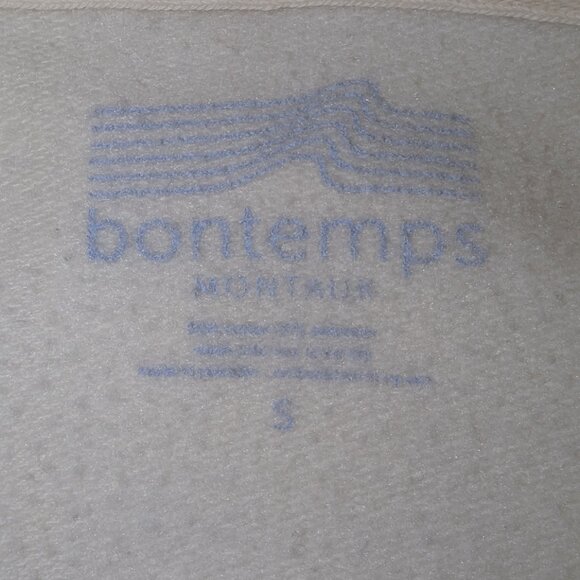 Bontemps | Montauk Hoodie Spell Out Cream Sweatshirt Coastal | Size Small - Picture 2 of 10